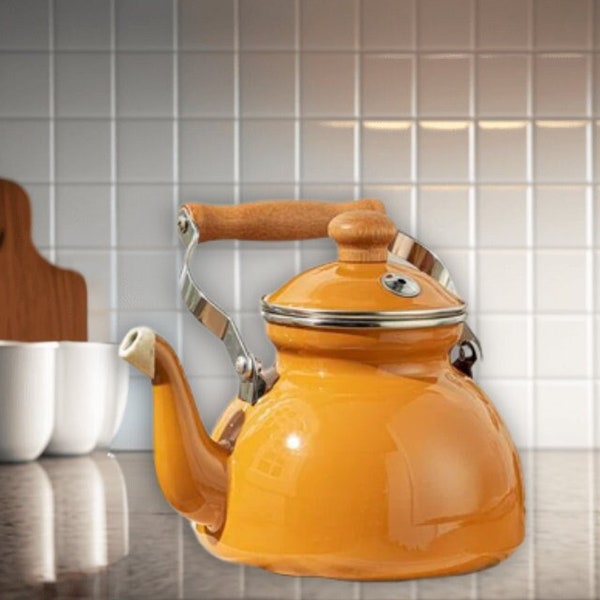 Mustard Tea Pot Etsy