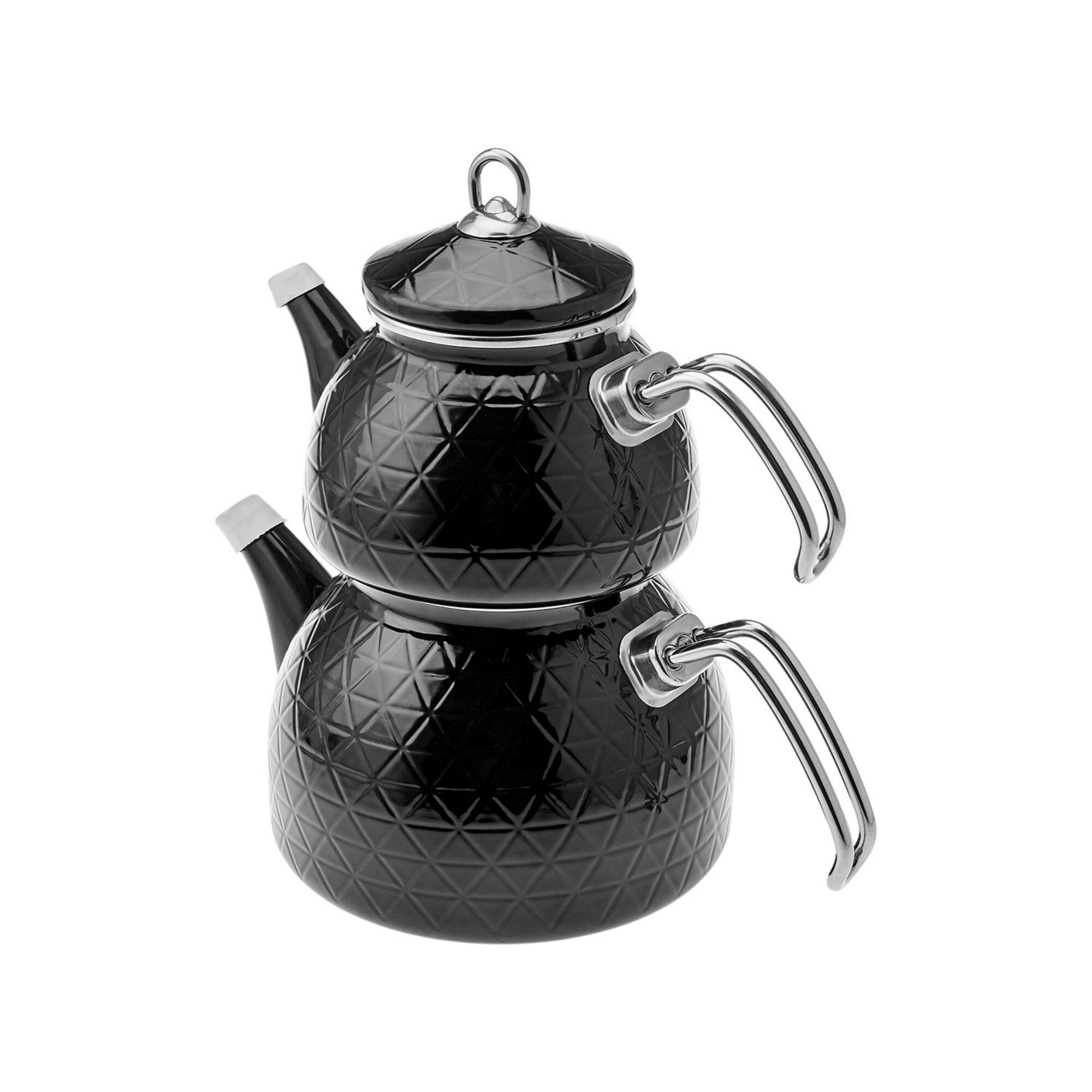 Vintage Enamel Teapot Set, Retro Tea Kettle, Stove Top Samovar Etsy