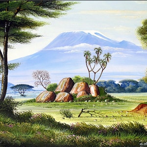 Mount Kilimanjaro from Amboseli By G. Mugwe