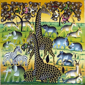 Tinga Tinga 775, by Ally, An African Plains of Animals!