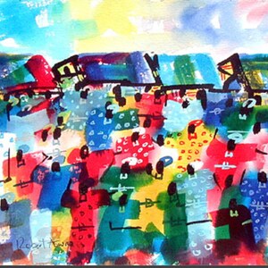 Market Scene 7 By Robert Aswani