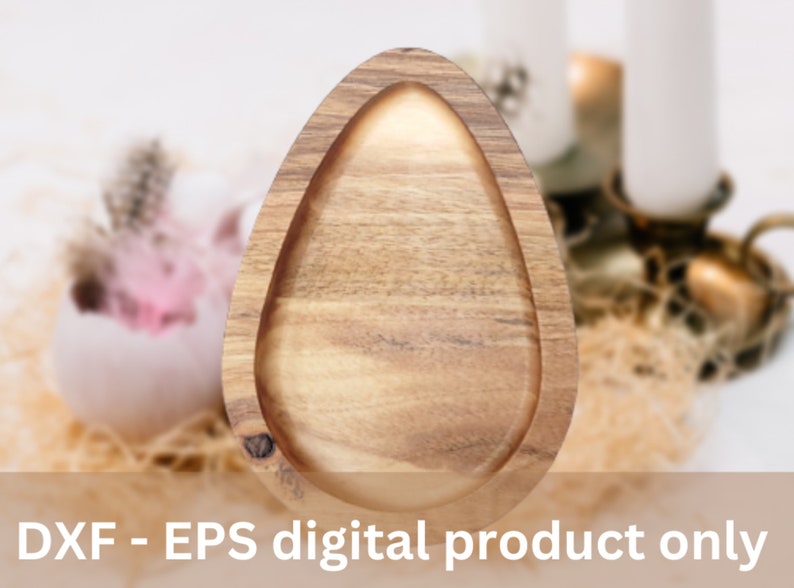 Easter Bunny and Egg Bundle File Cute Serving Plates File for Wood ...