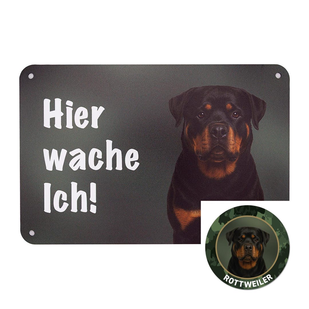 Rottweiler Fence Sign, Door Sign, Car Sticker 