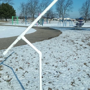 Mid Size 3/4&quot; PVC FLAG POLE uses 2&#39;x3&#39; Flag (not included) Comes With Stake To Support Great For Camping