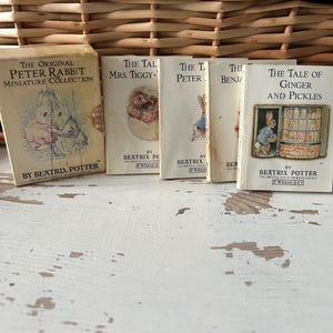 Vintage Peter Rabbit Mini Books Set • Beatrix Potter Collectible ...