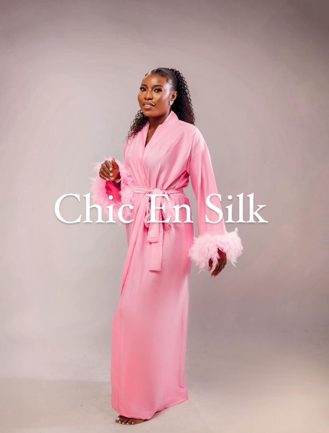 Pink Feathered Robe | Bridal Robe | Robe | Bridesmaids | Wedding ...