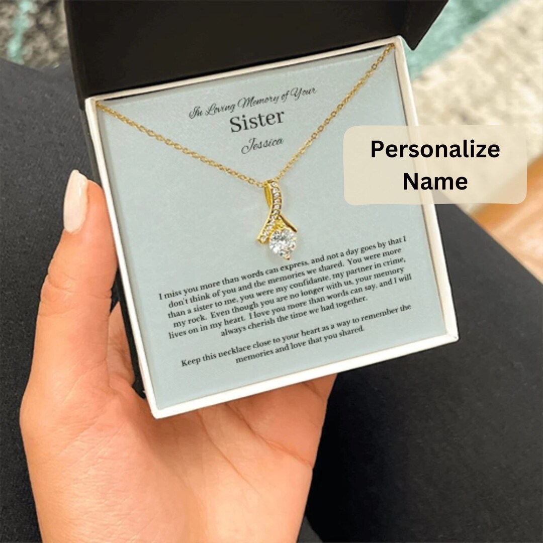 Personalized Condolence Gift for Sister Loss of Sister Etsy