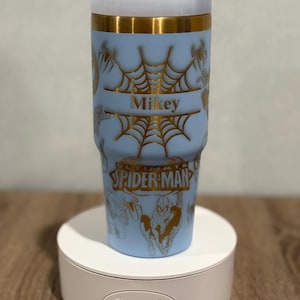 personalized superhero tumbler for kids custom engraved name 14 oz stainless steel cup birthday gift kid school tumbler customized drinkware