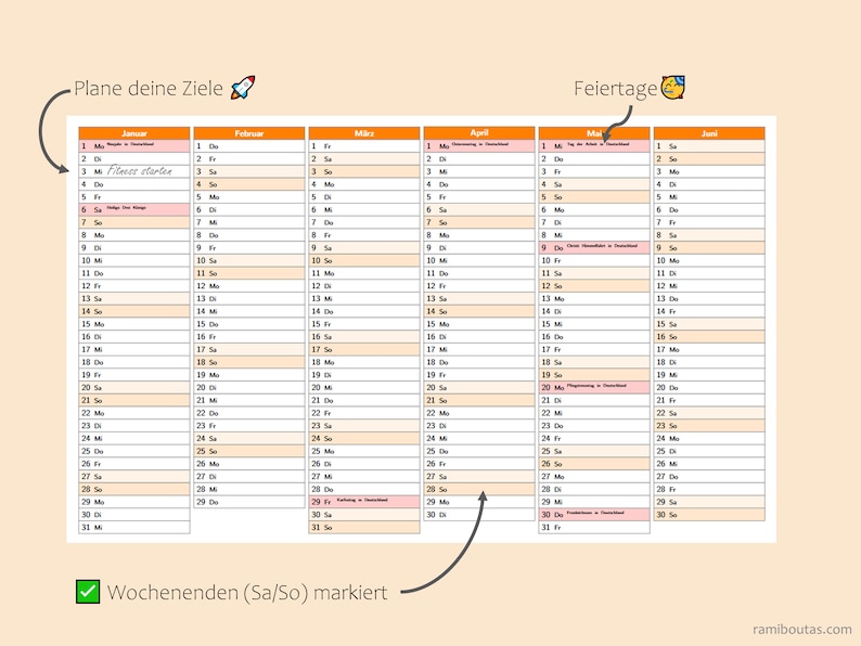 Kalendar 2025 Mit Feiertage in Baden-württemberg Deutschland