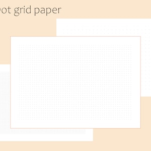 Dot grid paper, Bullet journal, Dotted paper, Dots, Dot Grid