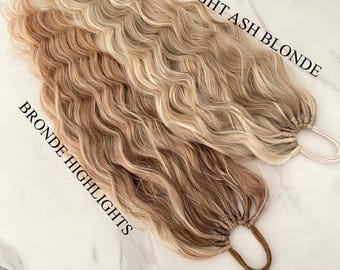 Pferdeschwanz Verlngerung Haarverlngerung, Geflschte Pferdeschwanz,  Knstliche Haare, Blonde Haarverlngerung, Echthaar Verlngerung  Pferdeschwanz, Echthaar Pferdeschwanz Percke - Etsy.de