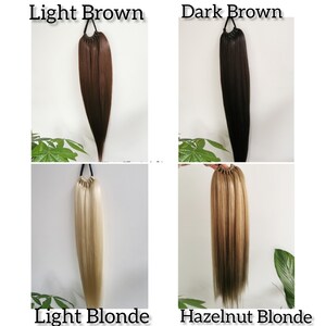 Black Ponytail Extensions 18-28Inch Synthetic Clip Elastic Band Ponytail Hair Short Medium Long kucyk kitka Wig Kanekalon Braid image 4