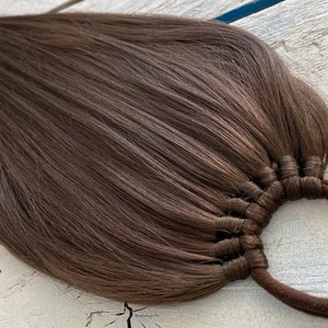 Brown Ponytail Extension Natural ColourBrown hair Synthetic Festival Fake Ponytail Dreads Wig Kids Weding Decoration Party dance image 4