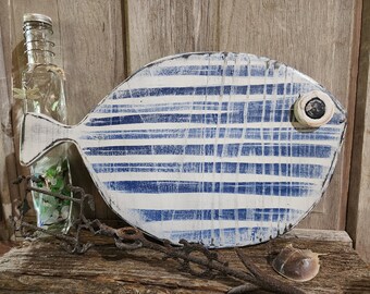 Wooden Fish art for the wall, fish art, rustic wooden fish, nautical decor, rustic decor, beach decor, gift