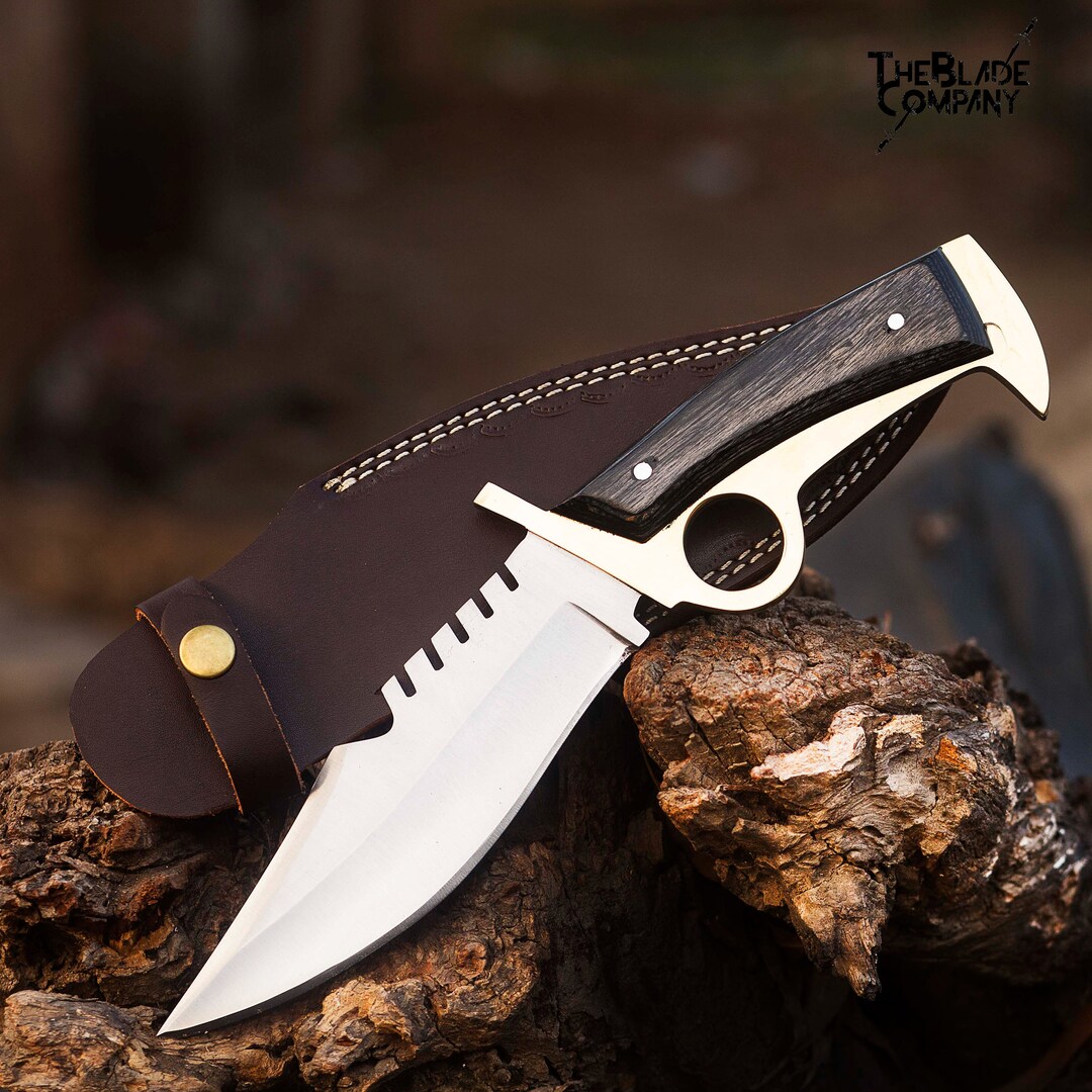 Hunting Knife Walking Dead Replica Bowie Daryl Finger Guard Knife With