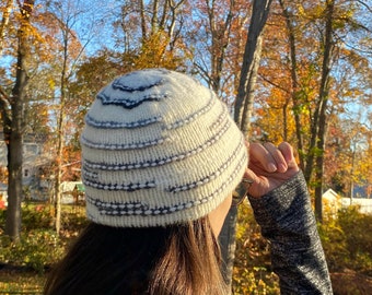 Schnittmuster Beanie Strickanleitung - DIGITAL DOWNLOAD - PDF Anleitung für handgestrickte Mütze