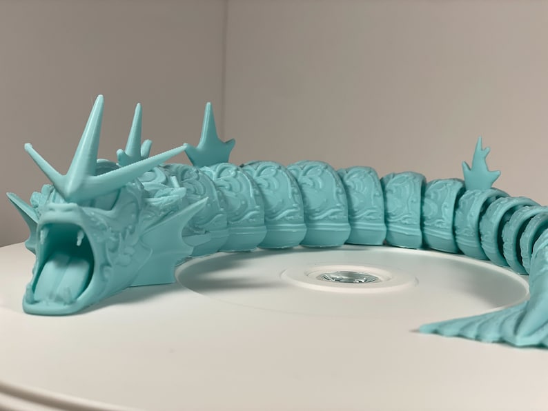 3d Printed Pokemon Articulating Gyarados Figure Custom Pokemon Decor