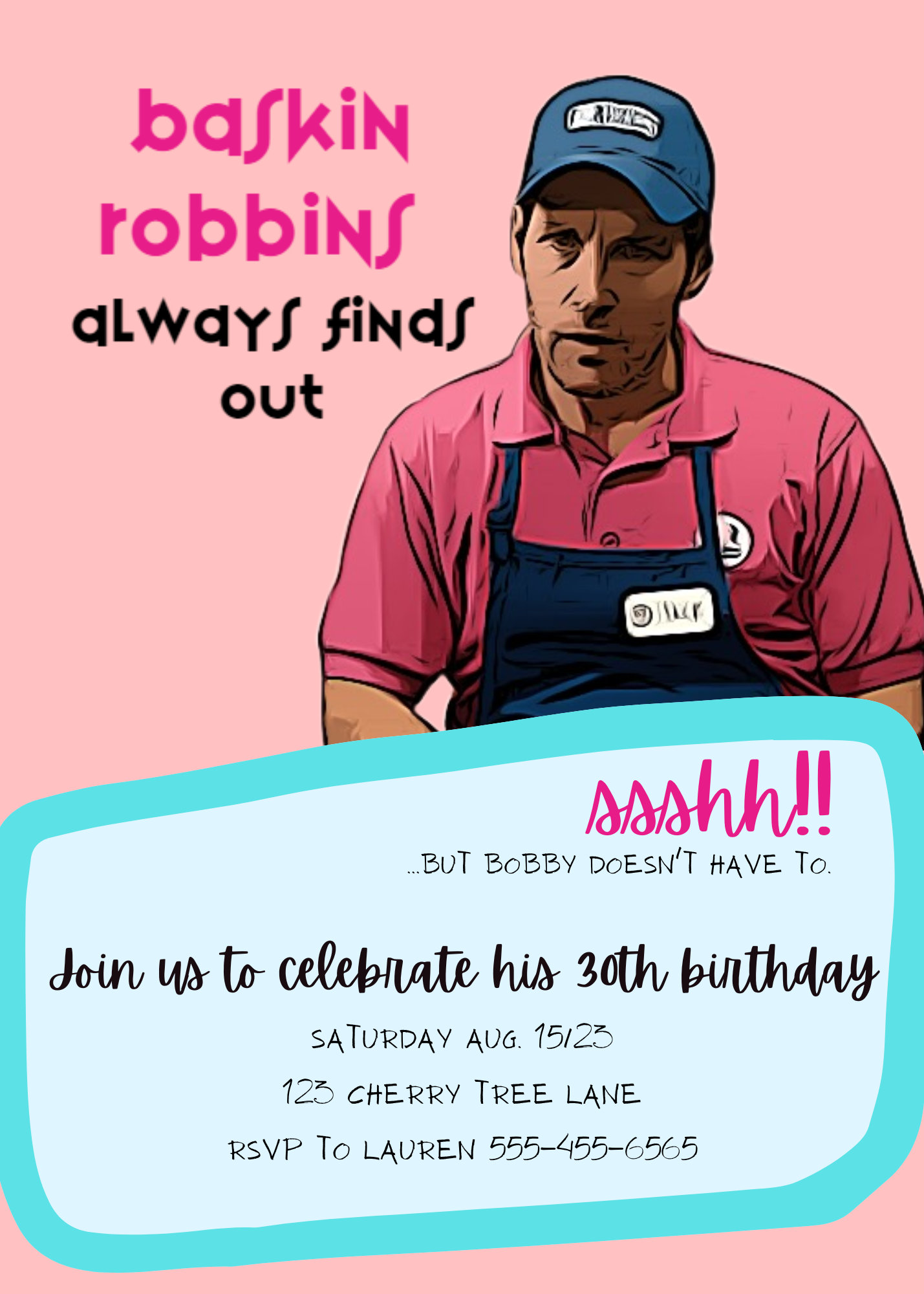 Paul Rudd Antman Baskin Robbins Always Finds Out - Etsy