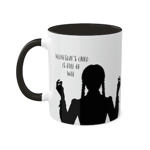 Wednesday Addams Colorful Mugs, 11oz