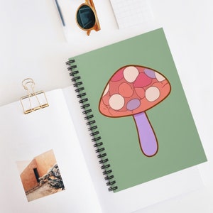 Cute Mushroom Journal | Spiral Notebook