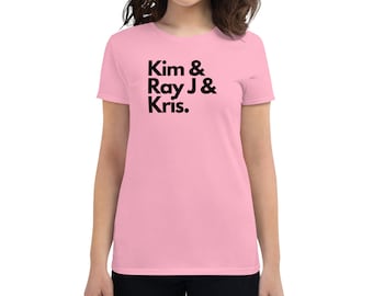 Kim, Ray J, and Kris - Women's short sleeve t-shirt