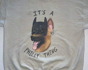 It's a Philly Thing - Sudadera unisex de mezcla pesada con cuello redondo Philadelphia Eagles Football