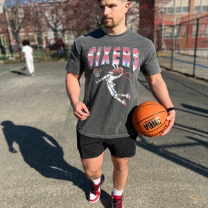 Hip-Hop Returns - Vintage Unisex Garment-Dyed T-shirt Philadelphia 76ers Comfort Colors