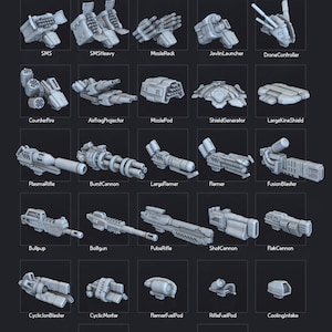 Mech Weapons packs x12