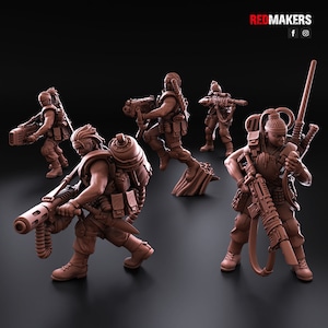5x Female Jungle Fighters – Special Weapons – Imperial Force