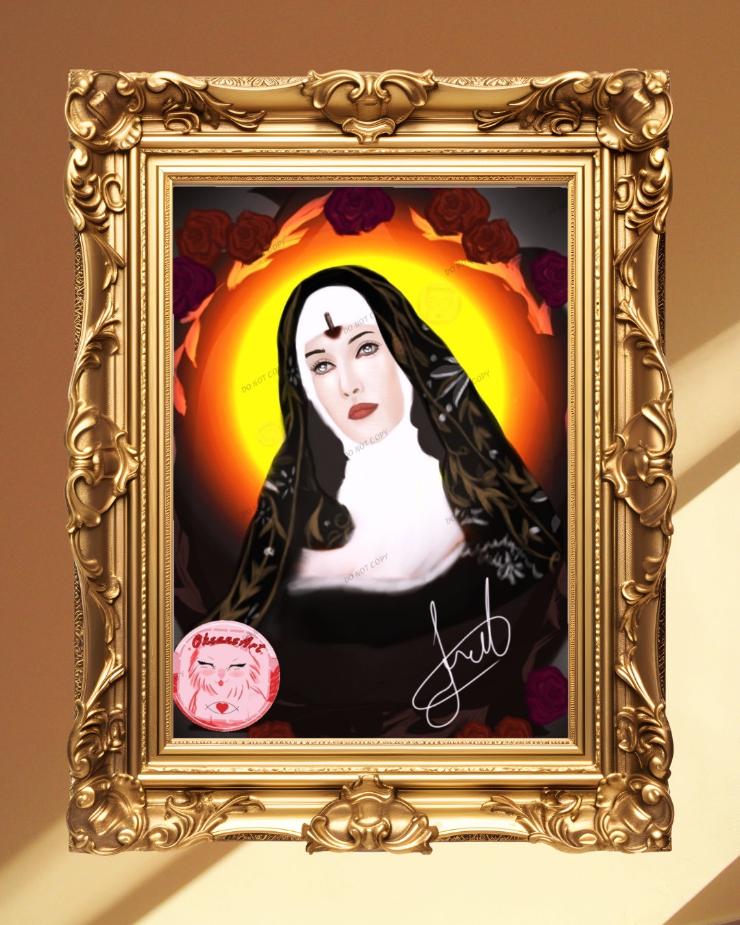 Wall Art of Saint Rita of Cascia, Instant Download, Digital Printable ...