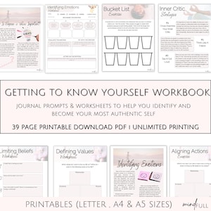 Wer bin ich? Journal: Schattenarbeit & Selbstfindungs-Prompts PDF zum Ausdrucken