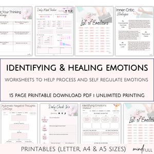 Emotional Healing Workbook: Trauma Recovery, Self-Regulation (PDF Download)