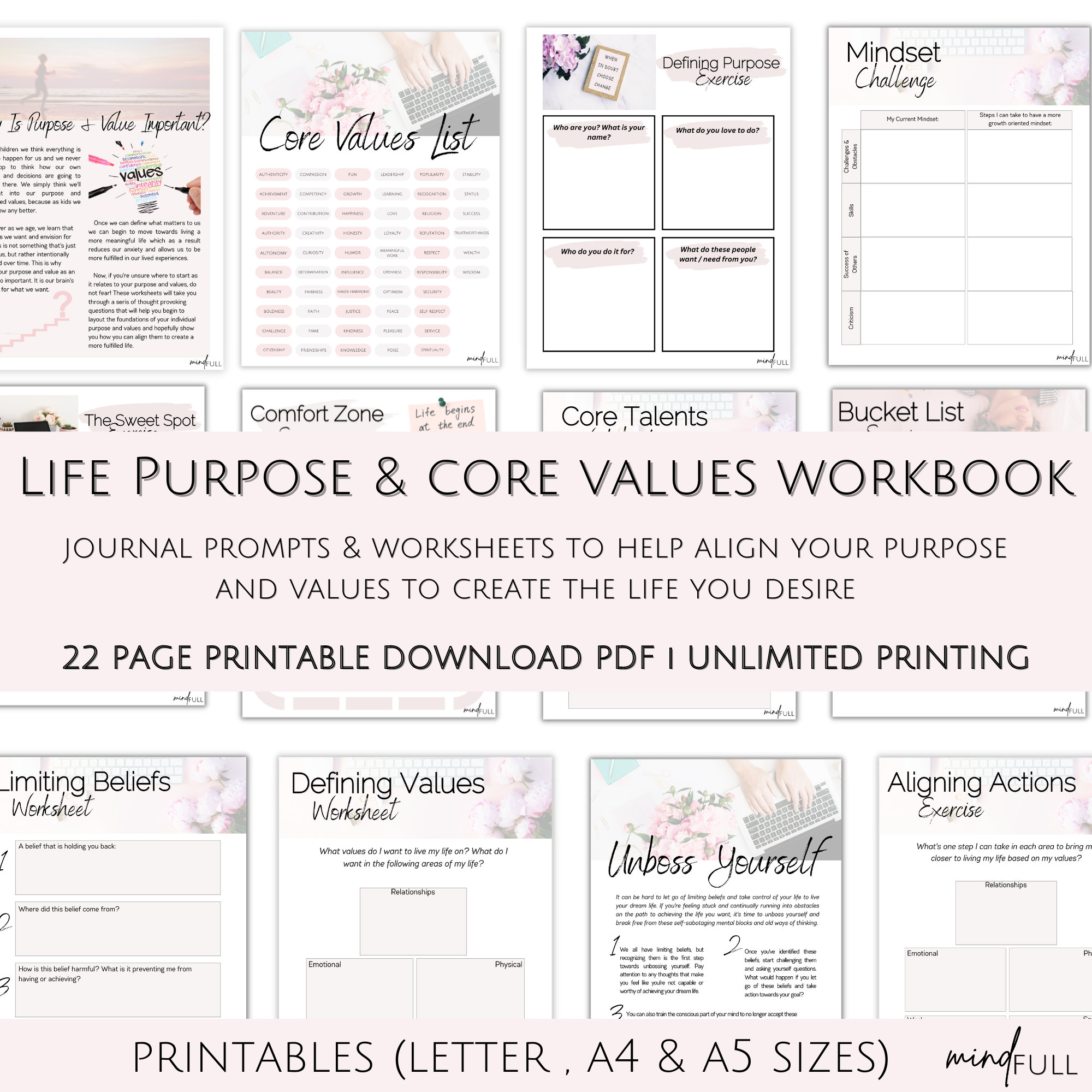 core-values-worksheets-core-values-list-values-clairfication-self-love-journal-self-development-worksheets-etsy for Free Printable Core Values Worksheet Core Values Worksheets, Core Values List, Values Clairfication, Self Love Journal, Self Development Worksheets - Etsy for Free Printable Core Values Worksheet