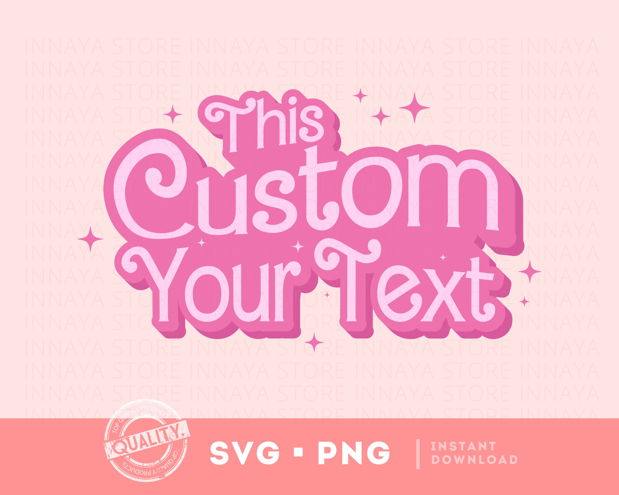 Pink Barbie Logo SVG File - RawSVG