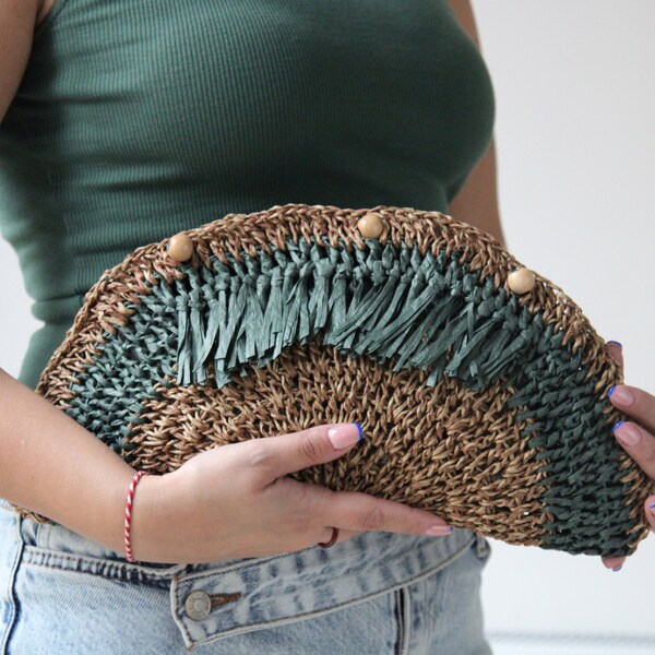 Pochette Clutch Coton Fait Main – Petite – Multicolore Floral – Femmes
