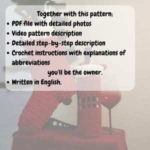 Christmas Oversize Crochet Stocking Easy Pattern, Holidays Decor and Gift, Xmas Ornaments, Knit Santa Stocking, Xmas Personalizable Gift image 4