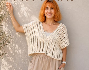 Crochet Bohemian Crop Top Pattern: Easy Summer Shrug (PDF Pattern)