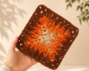 Crochet 3D Mosaic Granny Square Pattern: Afghan Motif (PDF Pattern)
