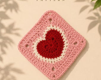 Crochet Heart Motif Pattern: Easy DIY Project (PDF)
