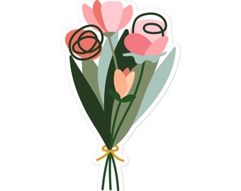 Mothers Day Bouquet Sticker