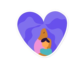 Purple Heart Mothers Day Sticker