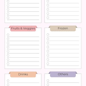 Grocery List