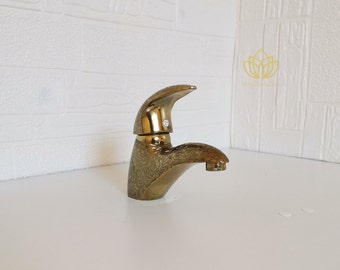 Ornate Brass Bathroom Faucet, Antique Faucets