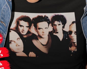 Camiseta de concierto de Retro Cure, camiseta lavada, camiseta de rock de los 80, regalo para amantes de la música