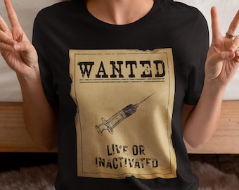 Vintage Vaccines Wanted T-Shirt: Public Health Nurse Tee