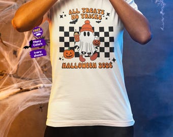 Comfort Colors® Cute Trick or Treat Ghost Shirt, Halloween 2026, Halloween Party Tees