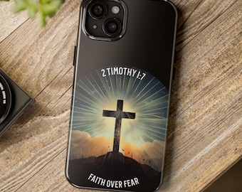 Christian Phone Case Jesus Bible Verse Faith Based Christian Phone Case Scripture Gift, Religious iPhone Tough Case Samsung Tough Phone Case