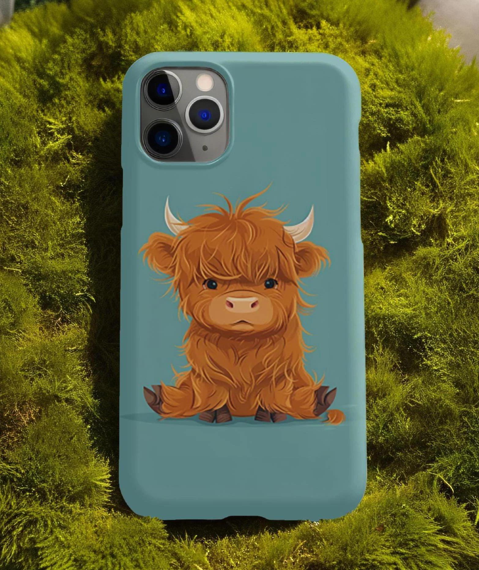 Cute Highland Cow iPhone Magnetic Tough Case, Animal Phone Cover, Gift for  Cow Lovers, Unique Tech Accessory, Fun And Quirky Style, Magsafe