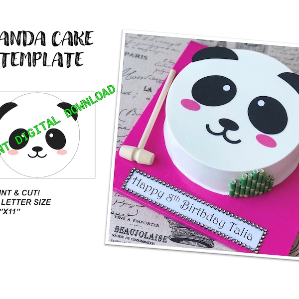 Panda Cake - Etsy