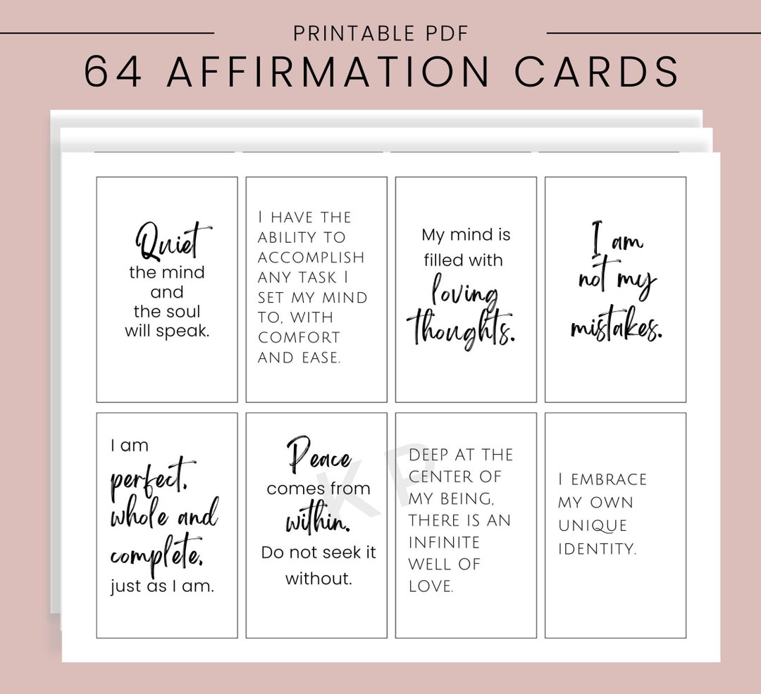 Affirmation Cards Printable Positive Affirmation Cards Printable Affirmation Cards Printable Positive Affirmation Cards Printable